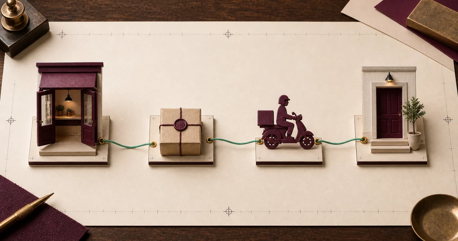 The four stages of Postman delivery from store to recipient